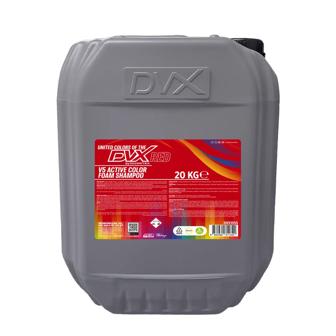 DVX | V5 Aktif Kırmızı Renkli Köpüklü Şampuan ( 20 kg ) - Görsel 5
