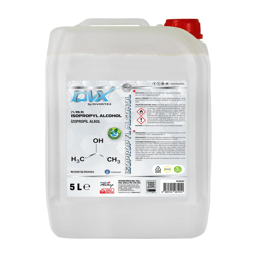 DVX | Ipa Izopropil Alkol C3H70H ( 5 kg ) - Görsel 5