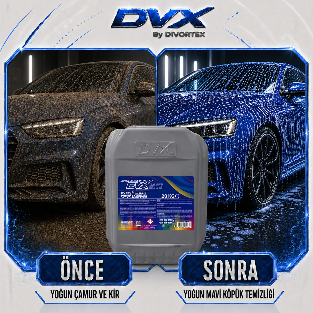 DVX | V5 Aktif Mavi Renkli Köpüklü Şampuan ( 20 kg ) - Görsel 4