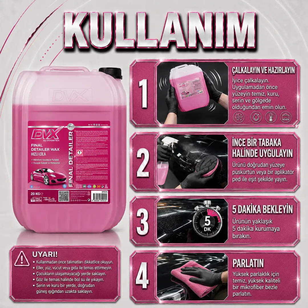 DVX | Final Detailer - Kuru Hızlı Cila ( 20 kg ) - Görsel 3