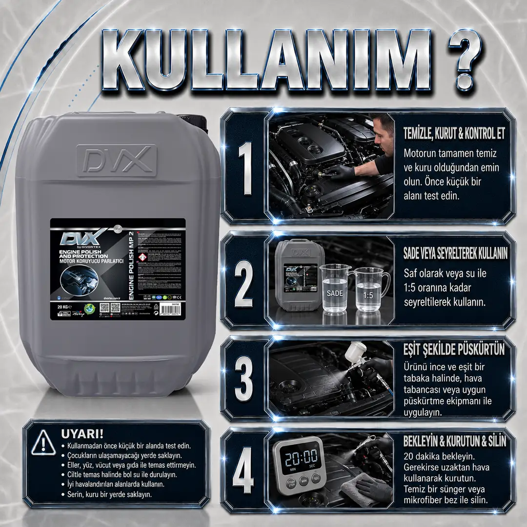 DVX | Mp2 Motor Koruyucu ve Parlatıcı ( 20kg ) - Görsel 3
