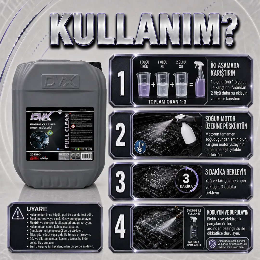 DVX | Full Clean Motor Temizleyici ( 20 kg ) - Görsel 3