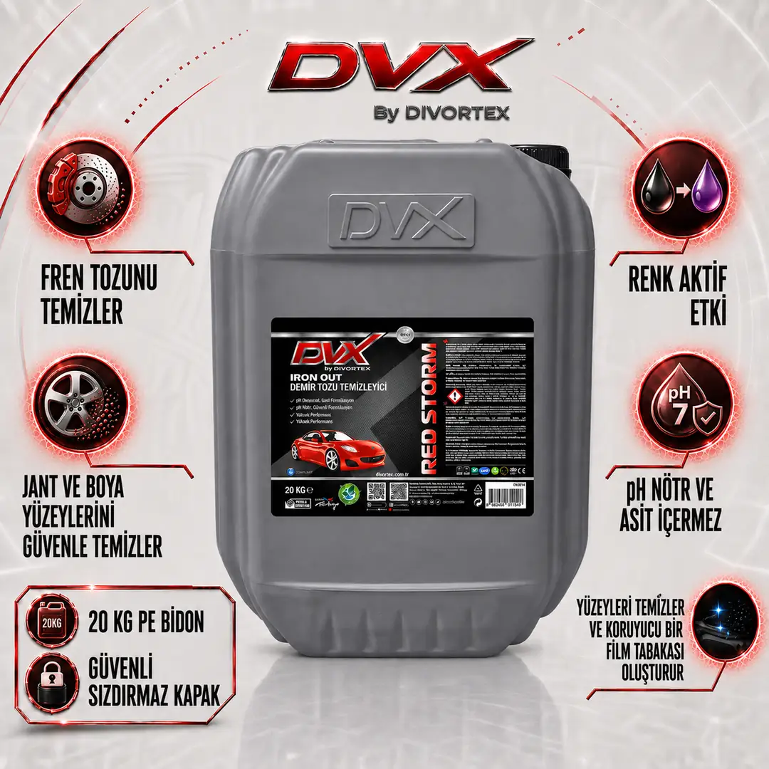DVX | Red Storm Demir Tozu Temizleyici ( 20 kg ) - Görsel 2