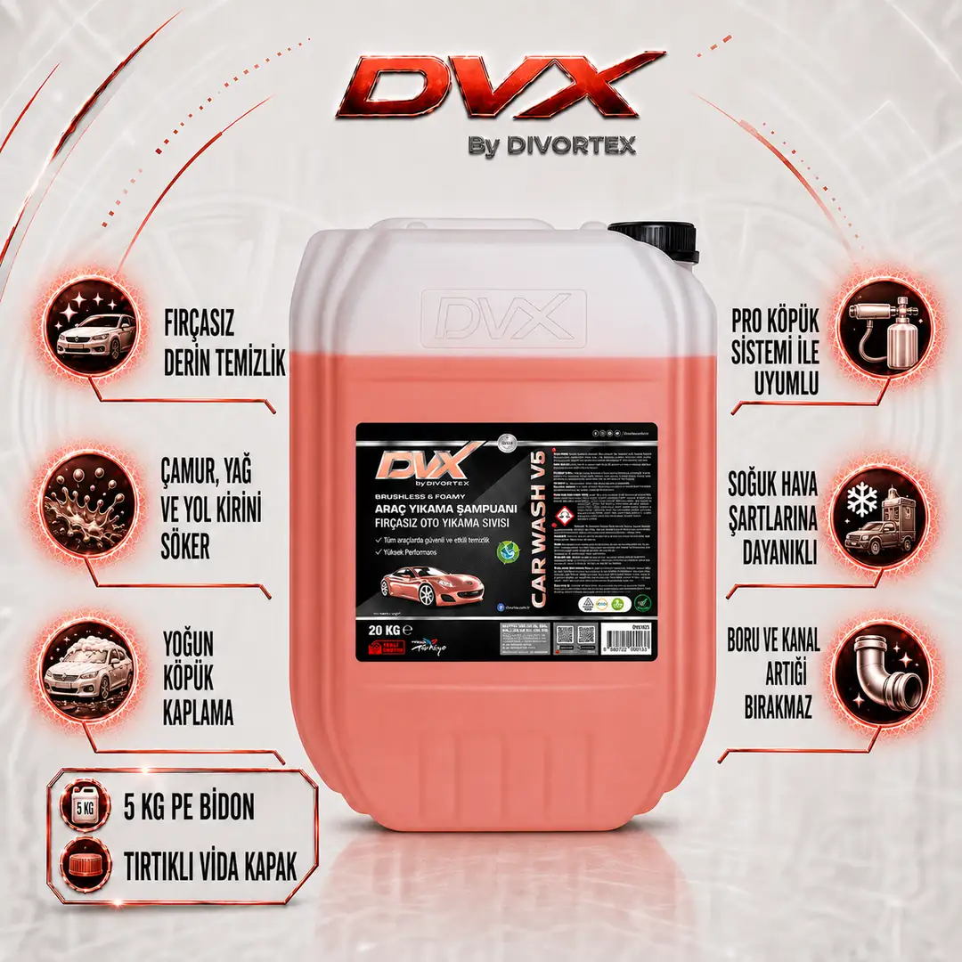 DVX | Car Wash V6 - Fırçasız Oto Yıkama Şampuanı ( 20 kg ) - Görsel 2